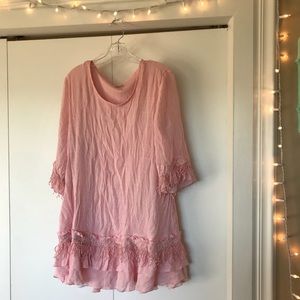 FINAL MARKDOWN 💓 Indigo Soul Flowy Pink Top